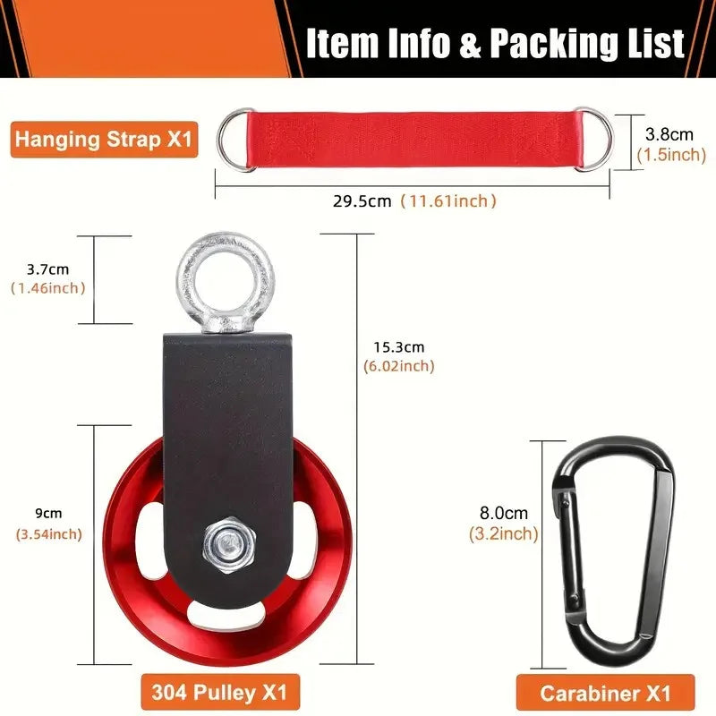 Aluminum Alloy Pulley Set Home Gym Strength Training Accessories Commercial Gym Fitness Equipment Accessories for Lat PullDown