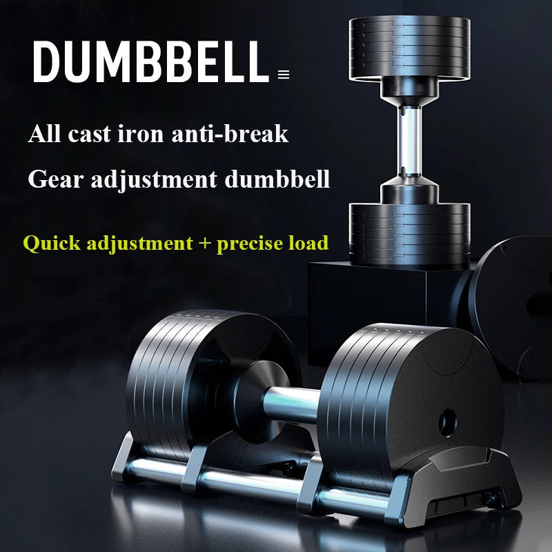 36KG Dumbbell Set With Stand Adjustable Weightlifting Fitness Dumbbells Door To Door