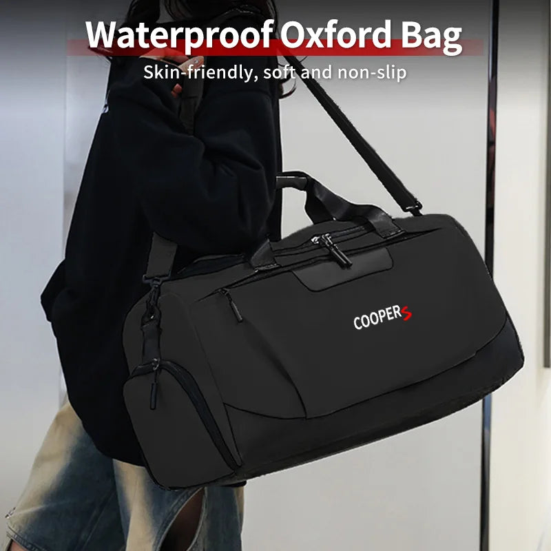 Car Accessories Men's Gym Bag Sports FitnessTraining Handbag For MINI Cooper JCW WORKS R55 R56 F55 F56 R57 R58 R59 R60 R50 R53 R