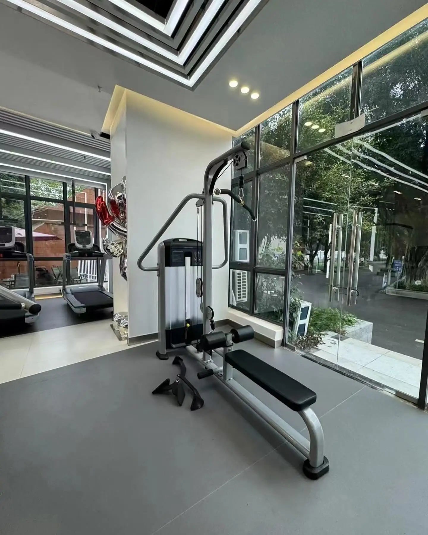 Gym Equipment Pin Loaded Selected Lat Pulldown & Low Row Machine gym