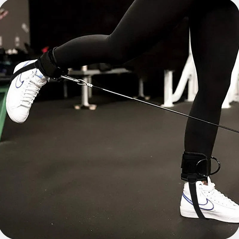 Gym Ankle Strap For Cable Machines Resistance Training Ankle Cuffs Padded For Leg Glute Exercise Fitness Accessories Women Men
