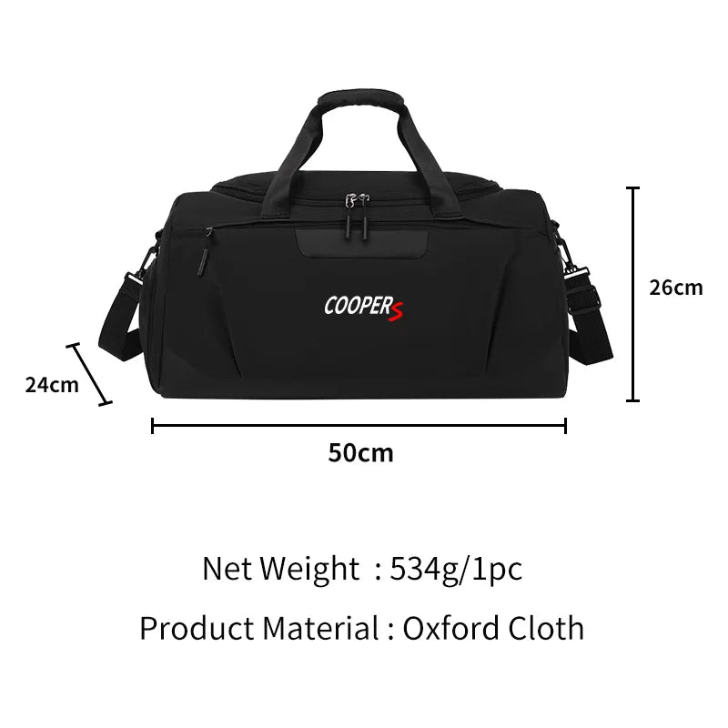 Car Accessories Men's Gym Bag Sports FitnessTraining Handbag For MINI Cooper JCW WORKS R55 R56 F55 F56 R57 R58 R59 R60 R50 R53 R