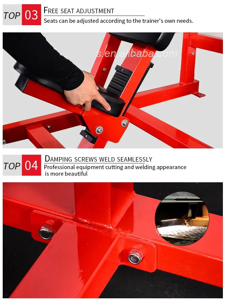 Exercise machine plate loaded commercial gym use professional incline level row T-Bar Rower