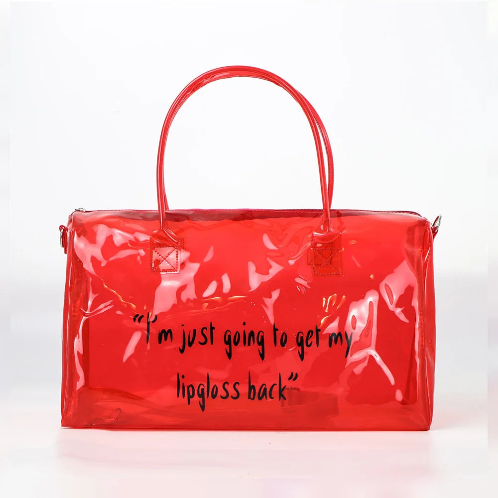 Large Capacity Gym Transparent Handbag Bag Fitness Accessories for Woman Girl